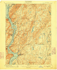 West Point New York Historical topographic map, 1:62500 scale, 15 X 15 Minute, Year 1901