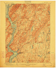 West Point New York Historical topographic map, 1:62500 scale, 15 X 15 Minute, Year 1901