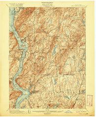 West Point New York Historical topographic map, 1:62500 scale, 15 X 15 Minute, Year 1901