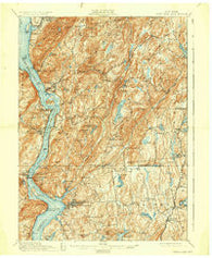 West Point New York Historical topographic map, 1:62500 scale, 15 X 15 Minute, Year 1901