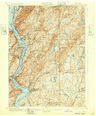 West Point New York Historical topographic map, 1:62500 scale, 15 X 15 Minute, Year 1901