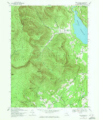 West Shokan New York Historical topographic map, 1:24000 scale, 7.5 X 7.5 Minute, Year 1969