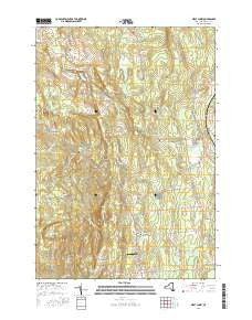 West Chazy New York Current topographic map, 1:24000 scale, 7.5 X 7.5 Minute, Year 2016