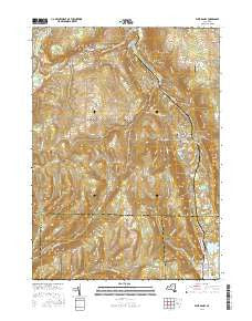 West Danby New York Current topographic map, 1:24000 scale, 7.5 X 7.5 Minute, Year 2016