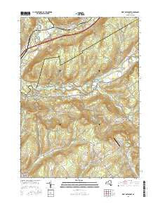 West Davenport New York Current topographic map, 1:24000 scale, 7.5 X 7.5 Minute, Year 2016