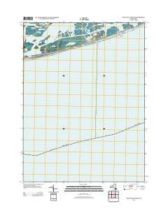 West Gilgo Beach New York Historical topographic map, 1:24000 scale, 7.5 X 7.5 Minute, Year 2013