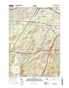 West Henrietta New York Current topographic map, 1:24000 scale, 7.5 X 7.5 Minute, Year 2016