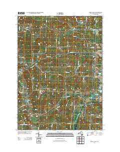 West Valley New York Historical topographic map, 1:24000 scale, 7.5 X 7.5 Minute, Year 2013