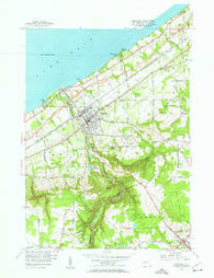 Westfield New York Historical topographic map, 1:24000 scale, 7.5 X 7.5 Minute, Year 1954