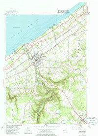 Westfield New York Historical topographic map, 1:24000 scale, 7.5 X 7.5 Minute, Year 1954