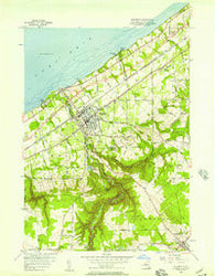 Westfield New York Historical topographic map, 1:24000 scale, 7.5 X 7.5 Minute, Year 1954