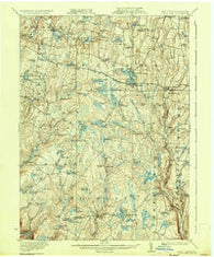 White Lake New York Historical topographic map, 1:62500 scale, 15 X 15 Minute, Year 1922