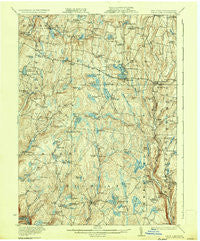 White Lake New York Historical topographic map, 1:62500 scale, 15 X 15 Minute, Year 1922