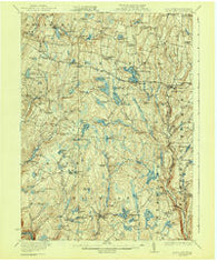 White Lake New York Historical topographic map, 1:62500 scale, 15 X 15 Minute, Year 1922