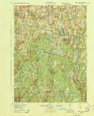 White Lake New York Historical topographic map, 1:62500 scale, 15 X 15 Minute, Year 1944