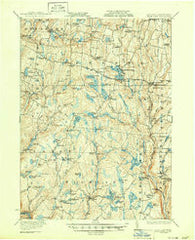 White Lake New York Historical topographic map, 1:62500 scale, 15 X 15 Minute, Year 1922