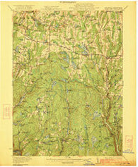 White Lake New York Historical topographic map, 1:62500 scale, 15 X 15 Minute, Year 1922
