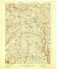 White Lake New York Historical topographic map, 1:62500 scale, 15 X 15 Minute, Year 1922