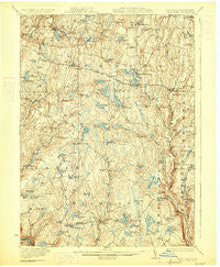 White Lake New York Historical topographic map, 1:62500 scale, 15 X 15 Minute, Year 1922