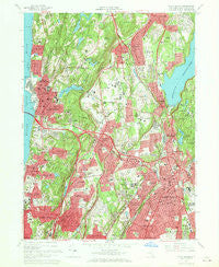 White Plains New York Historical topographic map, 1:24000 scale, 7.5 X 7.5 Minute, Year 1967