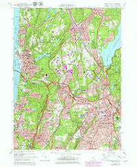 White Plains New York Historical topographic map, 1:24000 scale, 7.5 X 7.5 Minute, Year 1967