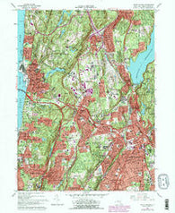 White Plains New York Historical topographic map, 1:24000 scale, 7.5 X 7.5 Minute, Year 1967