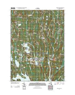 White Lake New York Historical topographic map, 1:24000 scale, 7.5 X 7.5 Minute, Year 2013