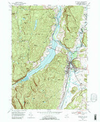 Whitehall New York Historical topographic map, 1:24000 scale, 7.5 X 7.5 Minute, Year 1950