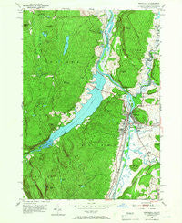 Whitehall New York Historical topographic map, 1:24000 scale, 7.5 X 7.5 Minute, Year 1950