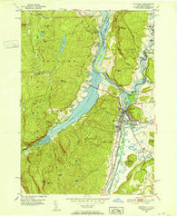 Whitehall New York Historical topographic map, 1:24000 scale, 7.5 X 7.5 Minute, Year 1950