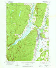 Whitehall New York Historical topographic map, 1:24000 scale, 7.5 X 7.5 Minute, Year 1950