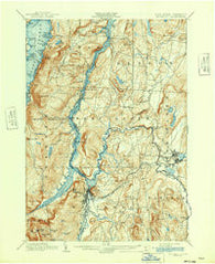 Whitehall New York Historical topographic map, 1:62500 scale, 15 X 15 Minute, Year 1902
