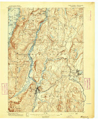 Whitehall New York Historical topographic map, 1:62500 scale, 15 X 15 Minute, Year 1895