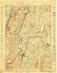Whitehall New York Historical topographic map, 1:62500 scale, 15 X 15 Minute, Year 1898