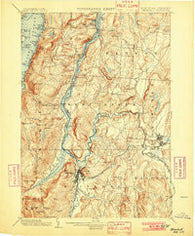 Whitehall New York Historical topographic map, 1:62500 scale, 15 X 15 Minute, Year 1902