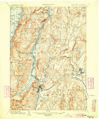 Whitehall New York Historical topographic map, 1:62500 scale, 15 X 15 Minute, Year 1902