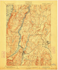 Whitehall New York Historical topographic map, 1:62500 scale, 15 X 15 Minute, Year 1902