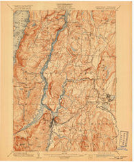 Whitehall New York Historical topographic map, 1:62500 scale, 15 X 15 Minute, Year 1902