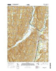 Whitehall New York Current topographic map, 1:24000 scale, 7.5 X 7.5 Minute, Year 2016