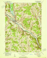 Whitney Point New York Historical topographic map, 1:24000 scale, 7.5 X 7.5 Minute, Year 1951