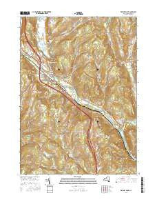 Whitney Point New York Current topographic map, 1:24000 scale, 7.5 X 7.5 Minute, Year 2016