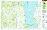 Willsboro New York Historical topographic map, 1:25000 scale, 7.5 X 15 Minute, Year 1999