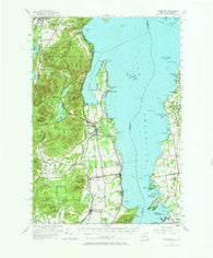 Willsboro New York Historical topographic map, 1:62500 scale, 15 X 15 Minute, Year 1956
