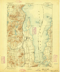 Willsboro New York Historical topographic map, 1:62500 scale, 15 X 15 Minute, Year 1895