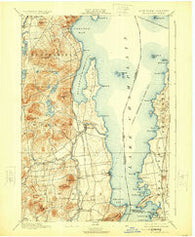 Willsboro New York Historical topographic map, 1:62500 scale, 15 X 15 Minute, Year 1895