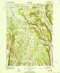 Willseyville New York Historical topographic map, 1:24000 scale, 7.5 X 7.5 Minute, Year 1951