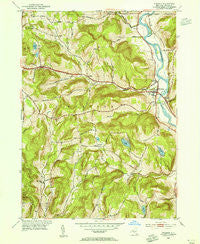 Windsor New York Historical topographic map, 1:24000 scale, 7.5 X 7.5 Minute, Year 1952