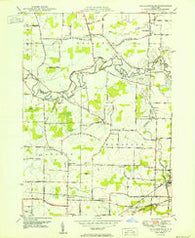 Wolcottsville New York Historical topographic map, 1:24000 scale, 7.5 X 7.5 Minute, Year 1950