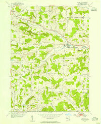 Woodhull New York Historical topographic map, 1:24000 scale, 7.5 X 7.5 Minute, Year 1953