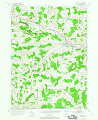 Woodhull New York Historical topographic map, 1:24000 scale, 7.5 X 7.5 Minute, Year 1953